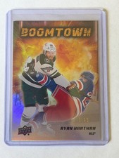 2025-26 UD Series 2 Boomtown SSP GOLD #BT-2 Ryan Hartman /25 Minnesota Wild