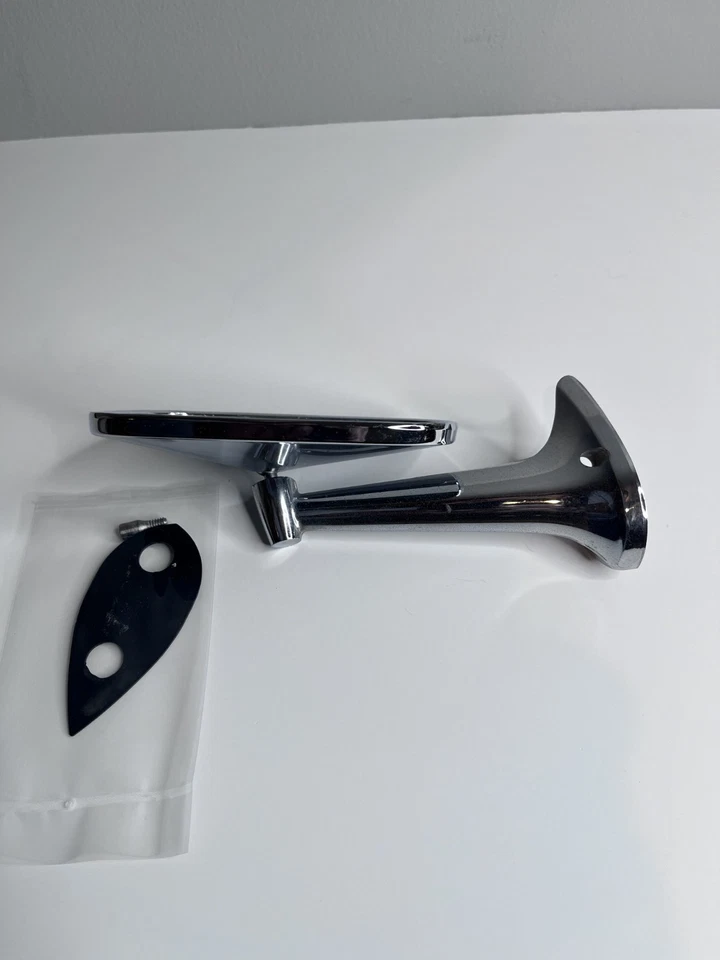 Espejo retrovisor cromado exterior izquierdo lado del conductor Chevy Corvette 1968-74 original vintage Foto 2 de 4