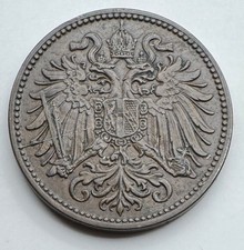 1903 Austria 2 Heller - Bronze Austrian Coin - Free Shipping