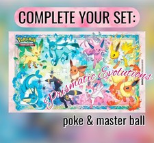 Pokemon Prismatic Evolutions: Choose Your Card Poke Ball Master Ball