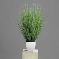 KüNstliches Gras Im Topf, Deko Isolepsisgras H. 60Cm GrüN Dpi Wa