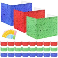 24Pack Desk Dividers Students Space Cardboard Privacy Boards Shield Folders