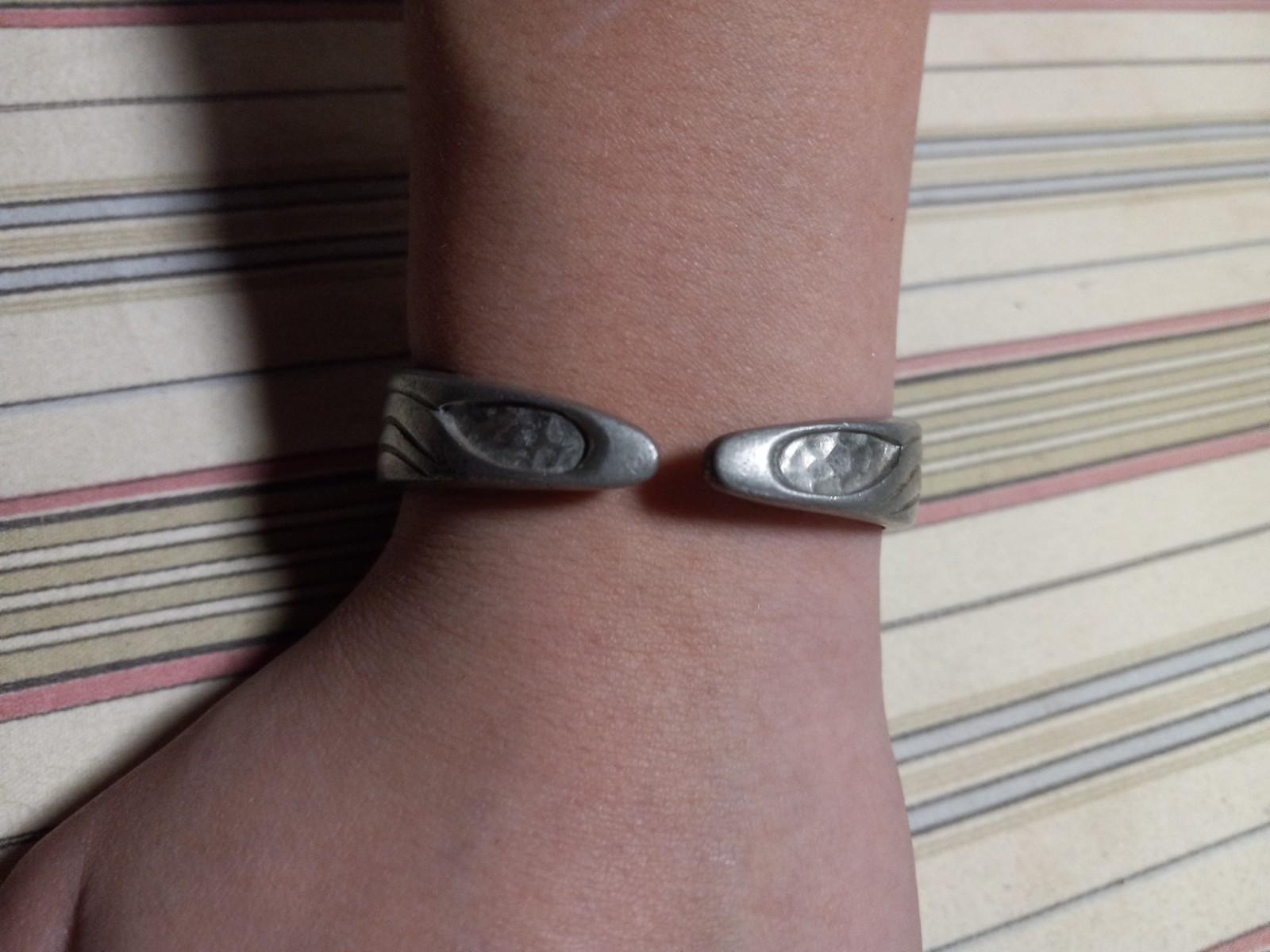 Solid Sterling Silver Cuff Bracelet - image 3