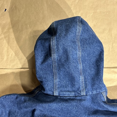 Vintage Carhartt Mens 2XL J139 Blanket Lined Denim Hooded Jacket 2XL Regular - Picture 15 of 19