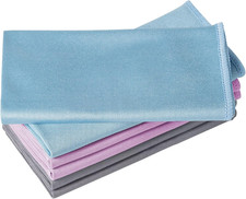 6 Pack Microfiber Glass Cleaning Cloth, 16 Inch X 16 Inch, Lint Free Quickly Cle