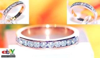 Valuable exclusive 0.65ct brilliant memory 750 gold ring value €3190 euro