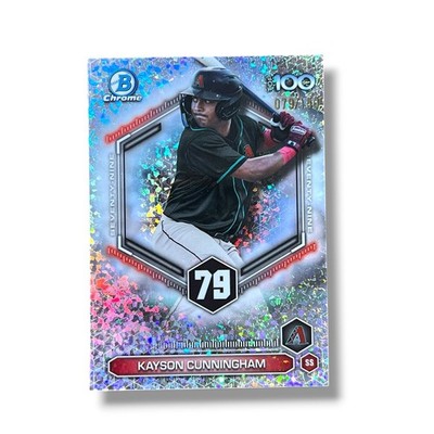 Kayson Cunningham Top 100 Bowman Mini Diamond Refractor 79/150 2026 Bowman