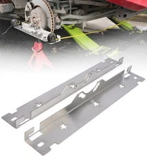 Premium Wheel Alignment Tool Plate with Hanging Holes, Stainless Steel Silver