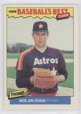 1986 Fleer Baseball's Best Sluggers vs Pitchers Nolan Ryan #30 HOF 0nr3