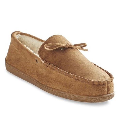DOCKERS mens moccasin slippers tan 
