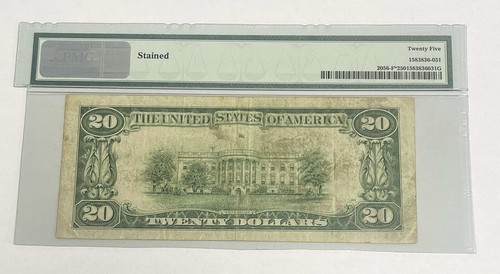 1934B Fr 2056-F* $20 Federal Reserve Star Note Atlanta Certified PMG VF25 - Picture 2 of 2