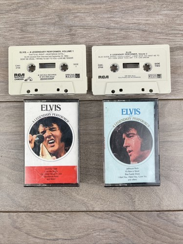 Elvis Presley A Legendary Performer Volume 1 And 2 Cassette Tape Set - Picture 3 of 4