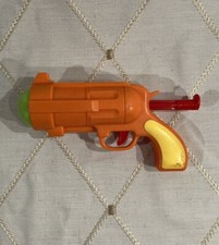 Vintage Toymax Orange Blaster Pistol Hand Gun Green Ball