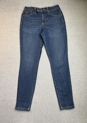 Universal Thread Womens Jeans 4/27 Short Blue High Rise Jegging Skinny Mid  Rise