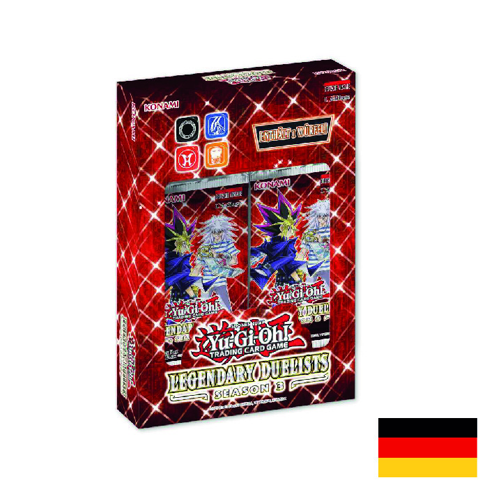Yugioh Legendary Duelists: Season 3 Box - Booster & Würfel Deutsch Neu