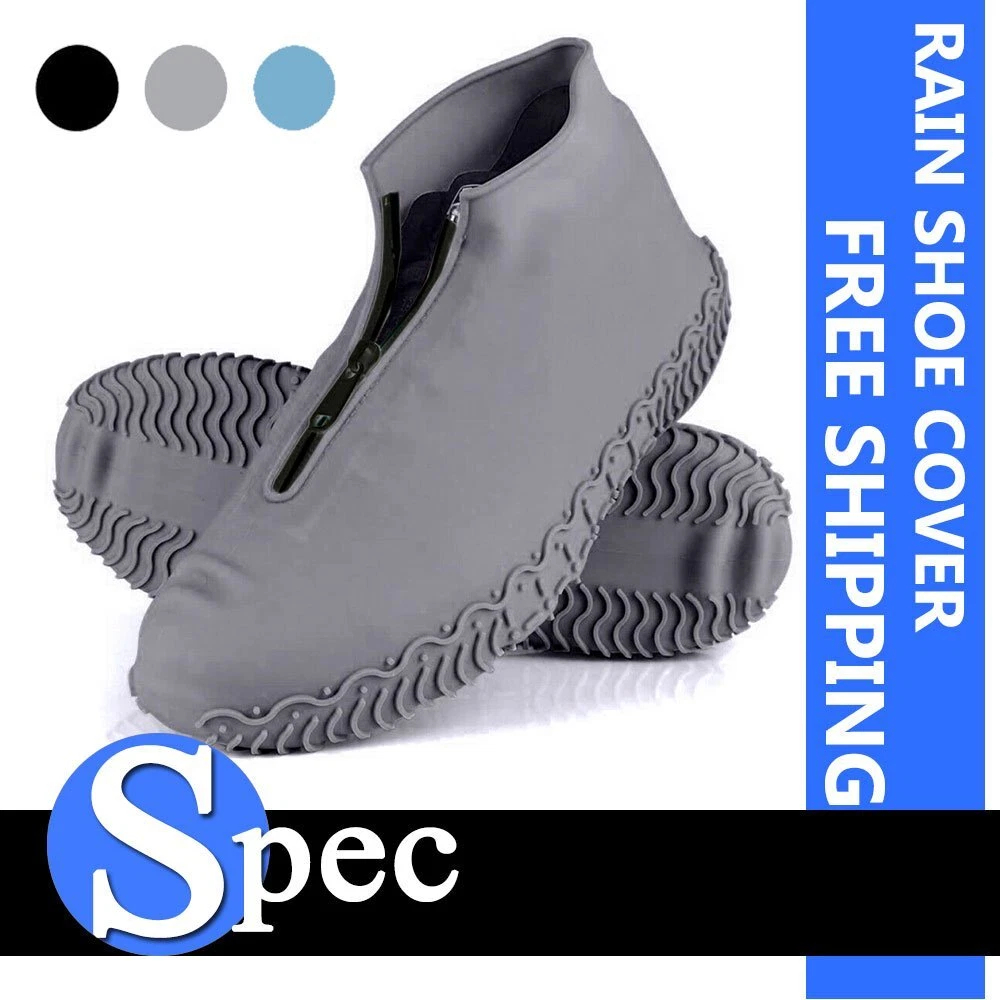 Waterproof Silicone Reusable Rain Shoe Covers Anti-slip Shoes Cover  Protector US