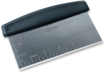Multipurpose 6  Dough Scraper with Nonslip Handle   Ideal for Baking & Cooking
