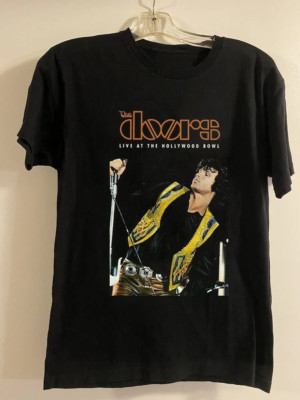 Jim Morrison The Doors Band Black Full Size To 4XL Tee Shirt