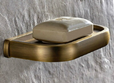 Antique Brass Wall Mounted Bathroom Soap Dish Holder Accessories 2ba175