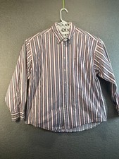 Tommy Hilfiger Size XL Striped Long Sleeve Button Up Shirt