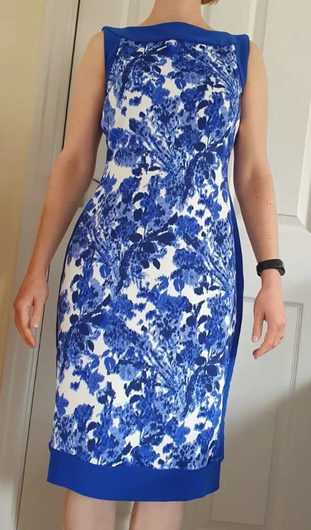Gina Bacconi Wedding Outfit Dress Size 12 Blue MOB MOG eBay