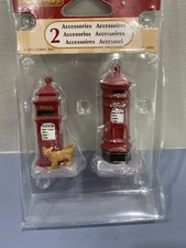 Lemax Set of 2 English Mail Box Figurines 2011 - New Unopened