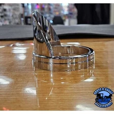 chrome plastic visor for cab marker light (FOR GLASS LIGHTS ONLY)
