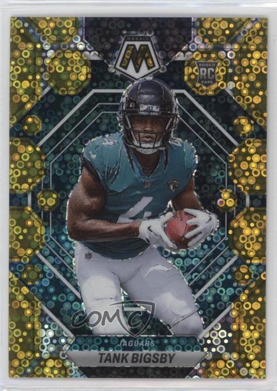 2023 Panini Mosaic Rookies No Huddle Gold Prizm /10 Tank Bigsby #364 Rookie RC