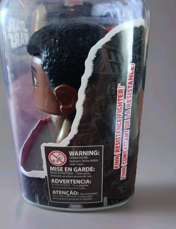 Disney's Star Wars Mighty Muggs (Finn Resistance Fighter) #7 Hasbro NIB Foto 4 de 4
