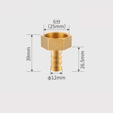 Brass Pipe Fitting BSP FeMale Connector 6mm 8mm 10mm Hose Barb Tail Connector
