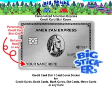 Ameriican Express AMEXX Platinum Credit Card SMART Sticker Skin Wrap