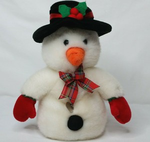 Plush Musical Mr Mitts Frosty The Snowman Wind Up Vintage 90s Christmas Toy Soft Ebay