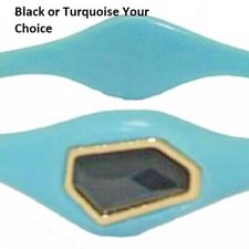 Turquoise bangle yellow gold 18kt logo bracelet black designer high quality New