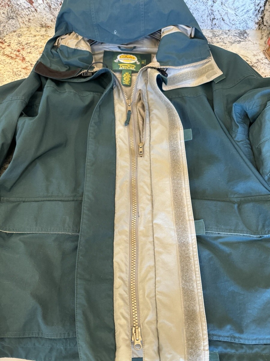 Cabela's Dry-Plus XL 青/グレー Cabela's Outdoor Dry Plus Waterproof Blue Men's Winter Zip