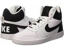 nike court borough mid black white