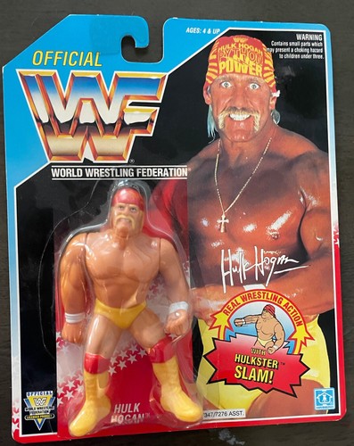 WWF Hasbro Hulk Hogan Series 5 Blue Card MOC WWE...