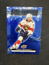 23-24 UD Series 2 Hockey Blue Dazzlers DZ-78 Carter Verhaeghe