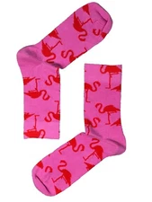 Pink Flamingo Sock | Women Socks | Cozy Colorful Socks