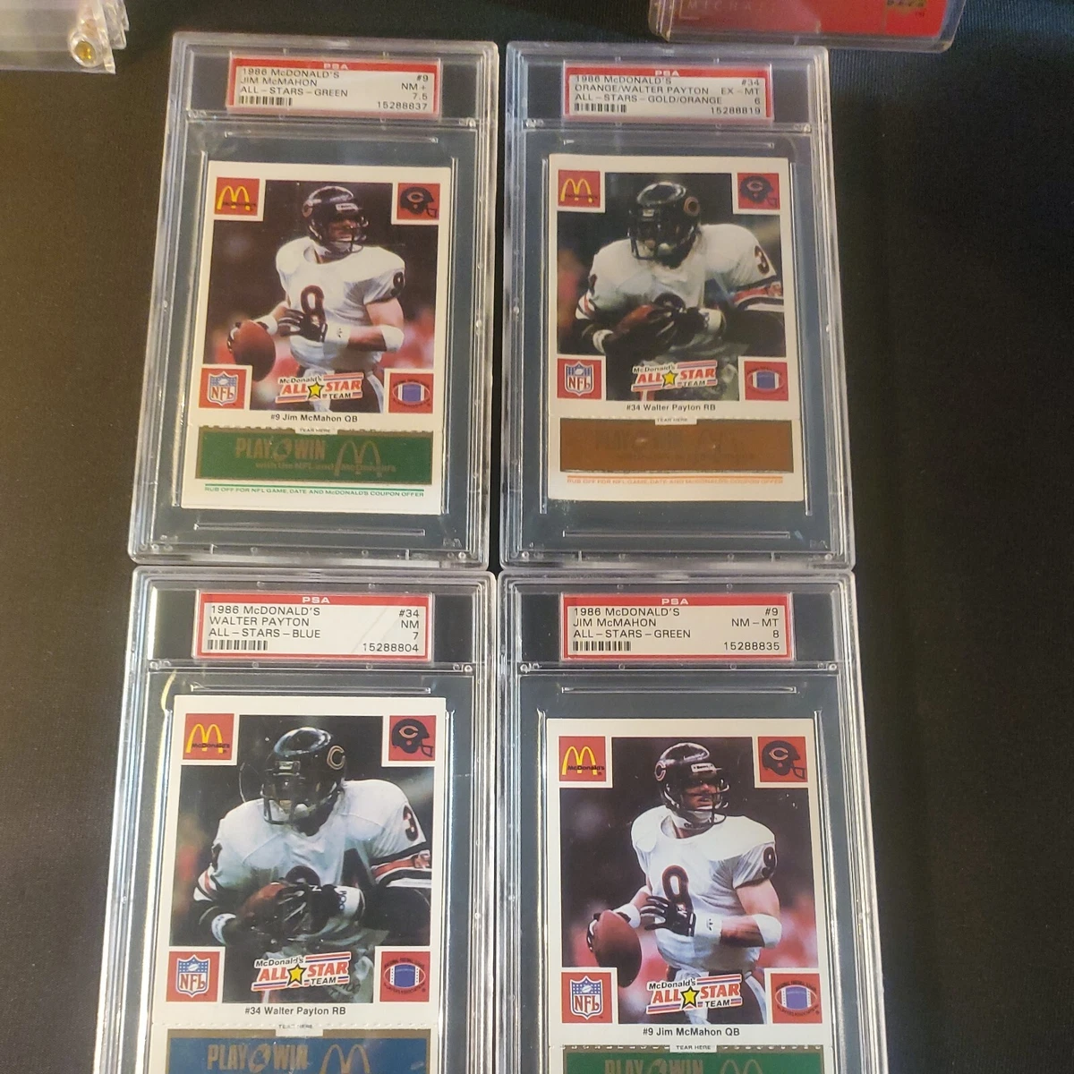 Walter Payton 8 Graded Football Sports Trading Cards for sale | eBay
