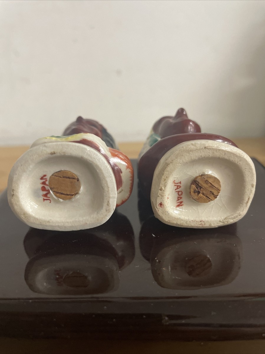 Vintage Indian Chief & Indian Maiden Salt & Pepper Shaker Made In