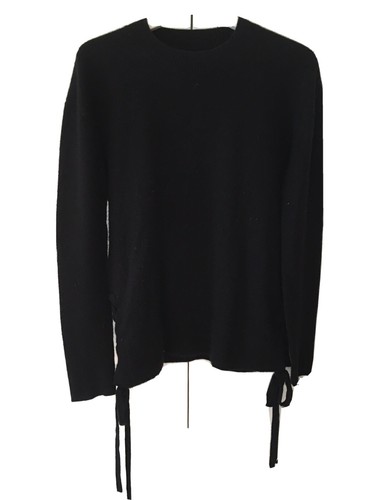 rta Black Cashmere Side Lace Sweater S 