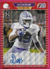 2021 Leaf Pro Set Metal Football DAZZ NEWSOME Rookie XRC Red Autograph 33/75