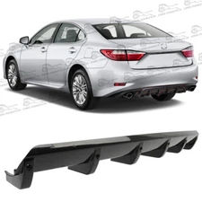 Rear Diffuser 6-Fins Bumper Lip Splitter Spoiler Body Kit For Lexus ES350 ES250