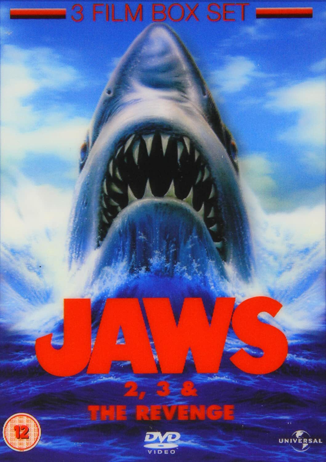 NEW Jaws 2/Jaws 3/Jaws: The Revenge (Box Set) [DVD] Lenticular Cover