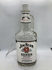 Jim Beam Bourbon Light Up Bar Light Whiskey Bottle With White Light! Works