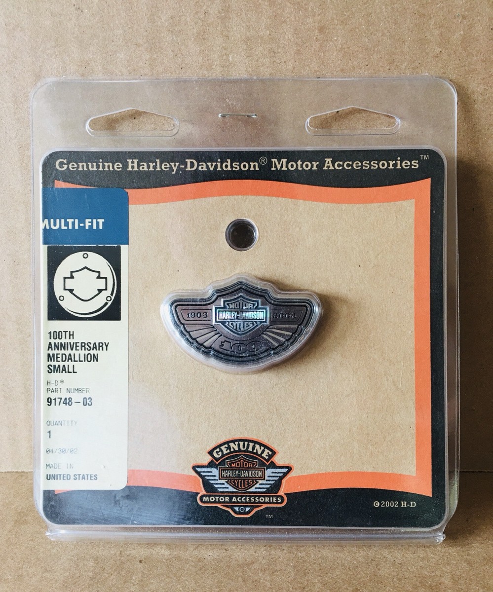 2003 Harley Davidson 100th Anniversary Small Medallion - New Old