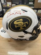 Brock Purdy Autographed Lunar Eclipse Helmet Red Ink 49ers