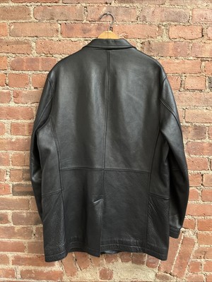 Vintage DKNY Donna Karan New York Leather Jacket, Sz Large