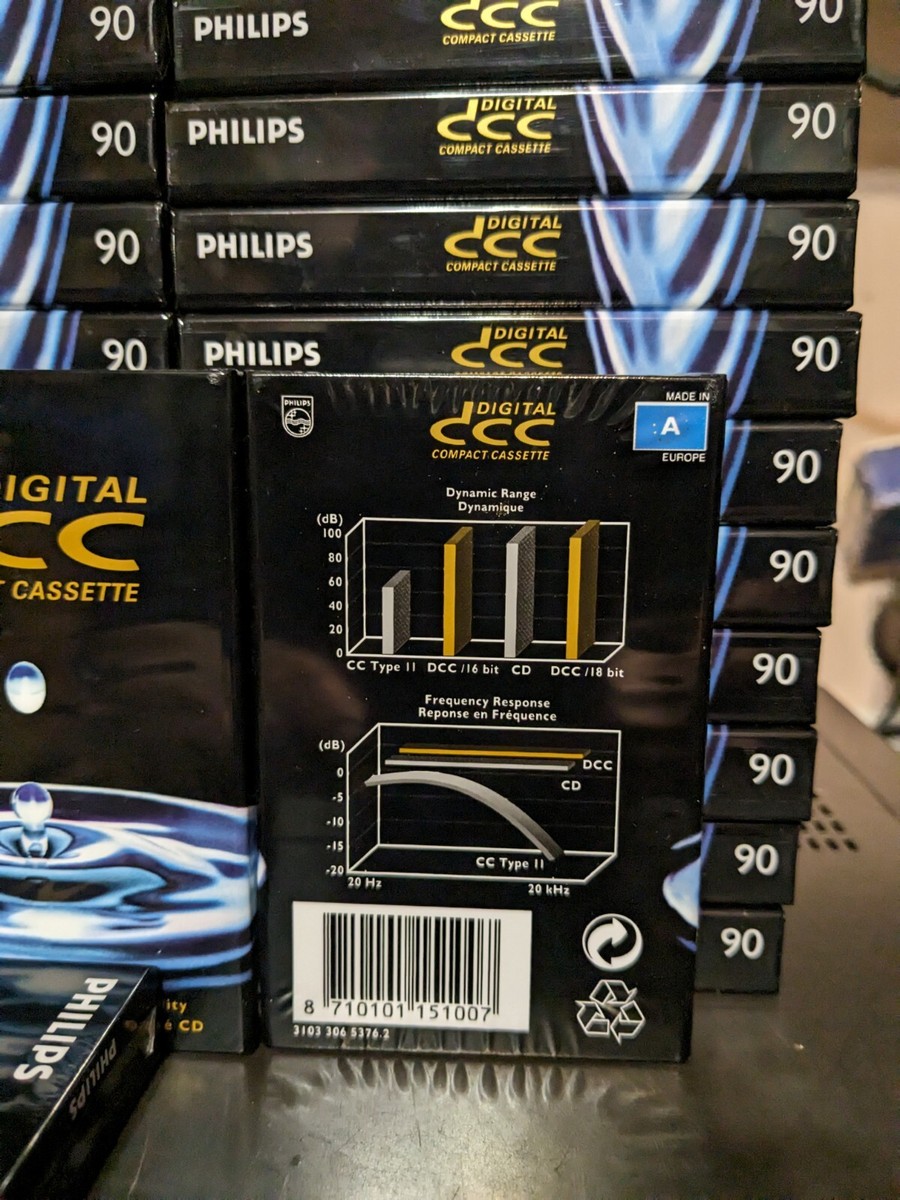 PHILIPS DCC 90 Nastri Audio Vuoti, 16 Pezzi Disponibili, Sigillati Nuovi