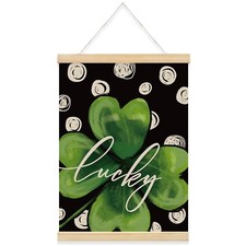QROZIAR Trendy Lucky Clover Wall Decor, St Patrick's Day Green Wall Art with ...